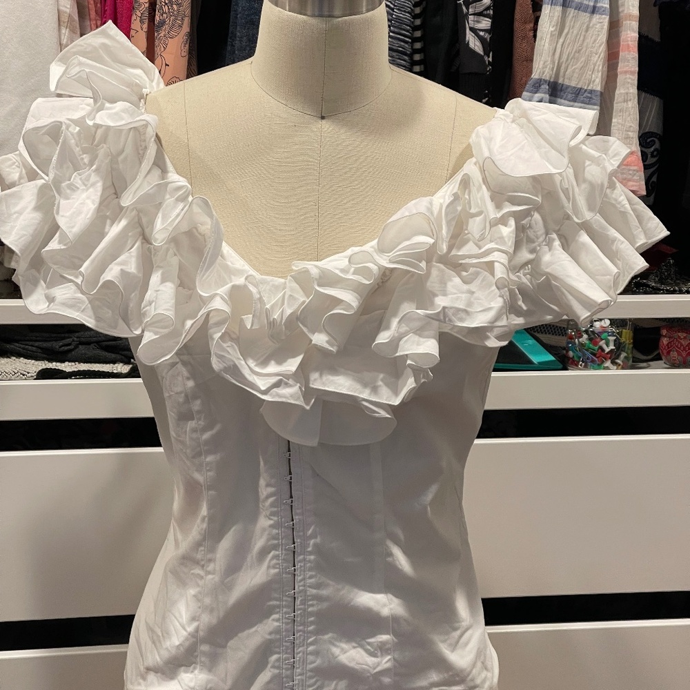 Anne Fontaine Ruffle Shirt